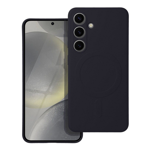 Szilikon Mag Cover tok kompatibilis MagSafe technológiával Samsung Galaxy A36 fekete tok Szilikon Mag Cover tok kompatibilis MagSafe technológiával Samsung Galaxy A36 fekete tok