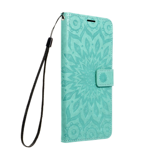 MEZZO fliptok XIAOMI Redmi NOTE 14 PRO 5G / 14 PRO PLUS 5G mandala zöld tok MEZZO fliptok XIAOMI Redmi NOTE 14 PRO 5G / 14 PRO PLUS 5G mandala zöld tok