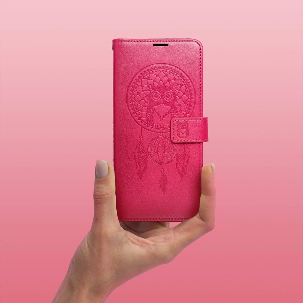MEZZO fliptok Xiaomi Redmi Note 14 5G álomfogó magenta tok - 7