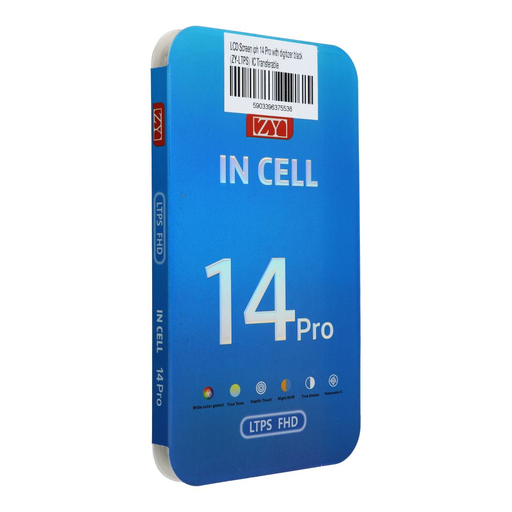LCD Kijelző iPhone 14 Pro digitizerrel fekete (ZY-LTPS) IC Átvihető