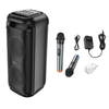 HOCO hangszóró bluetooth + 2 x vezeték nélküli mikrofon HA13 Pro fekete - 0. kép