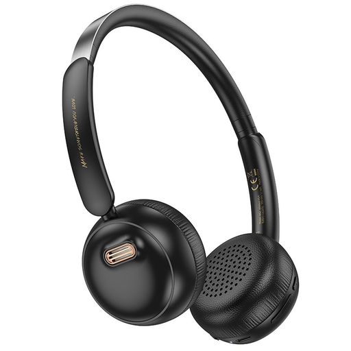 HOCO vezetékes Bluetooth fejhallgató W62 fekete
