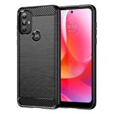 Carbon Case rugalmas tok Motorola Moto G Power 2022 fekete tok