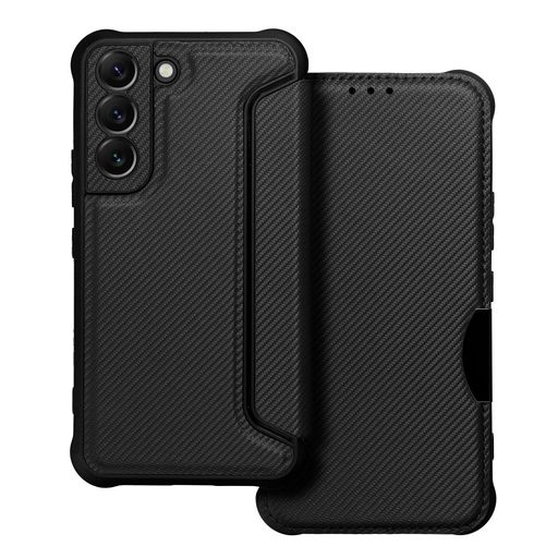 RAZOR fliptok Samsung Galaxy S22-hez fekete tok RAZOR fliptok Samsung Galaxy S22-hez fekete tok