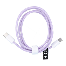 Type-C USB kábel Type C to Type C PD QC3.0 3A 60W C263 1 m lila