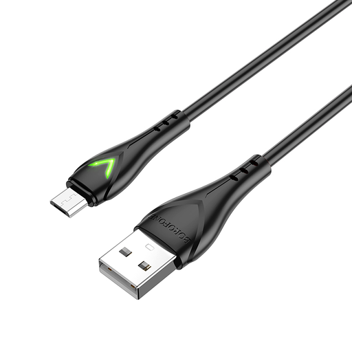 Borofone Kábel BX65 Bright - USB - Micro USB - 2A 1 méter fekete