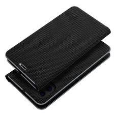 LUNA Fliptok Carbon iPhone 14 fekete tok