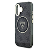 Guess IML 4G Glitter és Triangle Logo MagSafe tok iPhone 16-hoz fekete tok - 3. kép