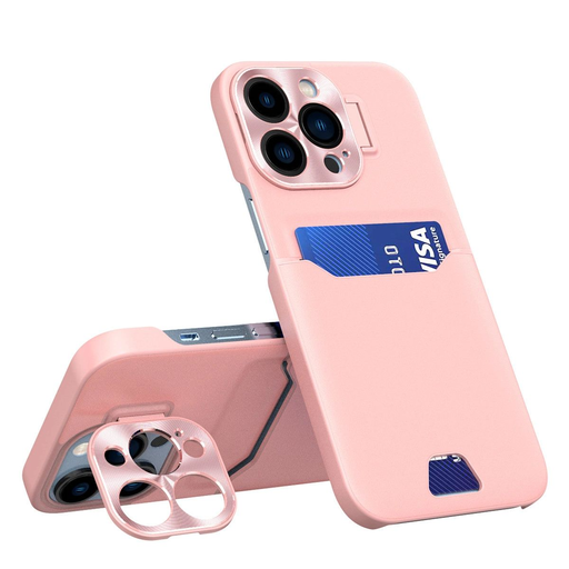 Bőr álló tok Samsung Galaxy S23+ kártyatartós tok állvánnyal rózsaszín Bőr álló tok Samsung Galaxy S23+ kártyatartós tok állvánnyal rózsaszín