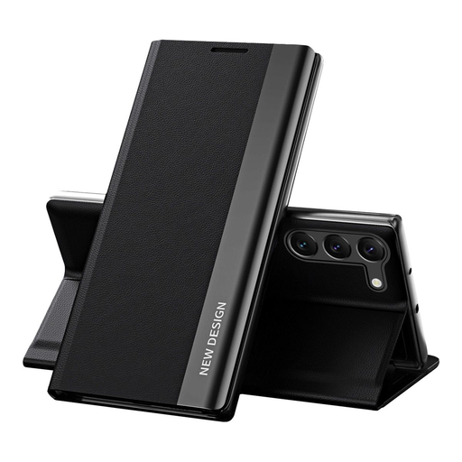 Sleep Case Pro tok Samsung Galaxy S23+ készülékhez fekete fliptok Sleep Case Pro tok Samsung Galaxy S23+ készülékhez fekete fliptok