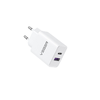 VEGER utazó adapter USB A + Type C PD QC3.0 3A 30W VLS302U fehér - 2. kép
