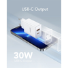 VEGER utazó adapter USB A + Type C PD QC3.0 3A 30W VLS302U fehér - 3. kép