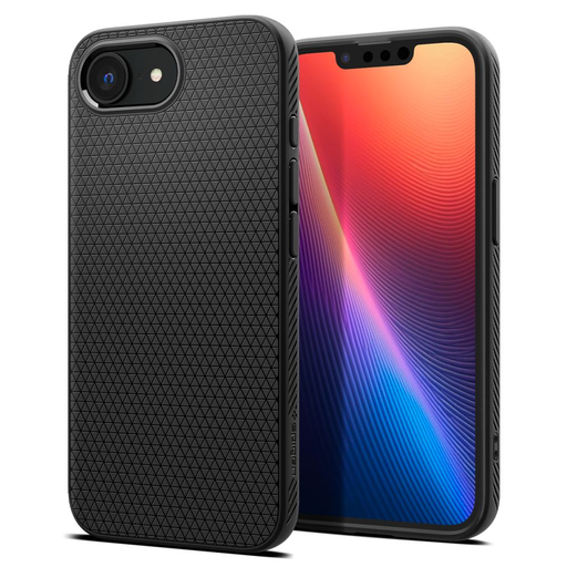 iPhone 16e Spigen Liquid Air tok Matt Fekete iPhone 16e Spigen Liquid Air tok Matt Fekete