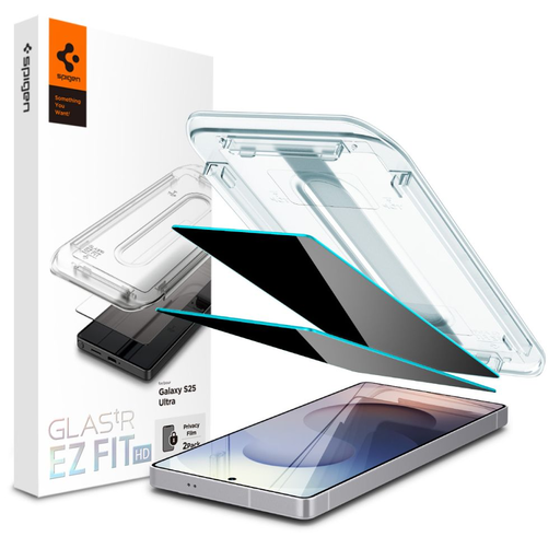 Galaxy S25 Ultra Spigen Glas.tr „Ez Fit” Hd Privacy Üvegfólia (2 Db)