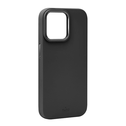 Puro Icon Mag Pro szilikon tok MagSafe kompatibilitással és fém gombokkal iPhone 15 Plus - Fekete tok Puro Icon Mag Pro szilikon tok MagSafe kompatibilitással és fém gombokkal iPhone 15 Plus - Fekete tok