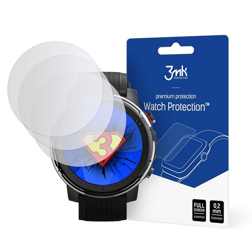 3K Watch Protection hybridné sklo na displej 3x Xiaomi Amazfit Stratos 3