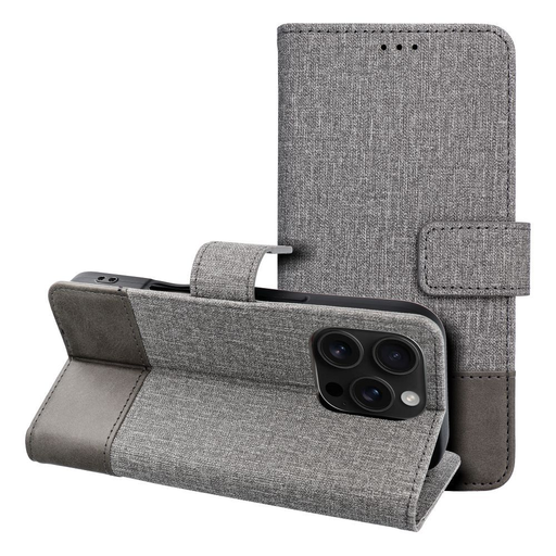 GOMMA fliptok Xiaomi Redmi Note 14 4G-hez szürke GOMMA fliptok Xiaomi Redmi Note 14 4G-hez szürke