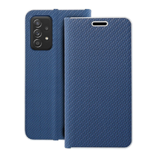 LUNA Carbon fliptok SAMSUNG Galaxy A52 5G / A52 LTE (4G) / A52s 5G kék tok