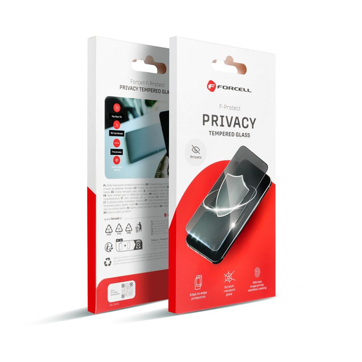 Forcell Privacy üvegfólia - iPhone 16 fekete Forcell Privacy üvegfólia - iPhone 16 fekete