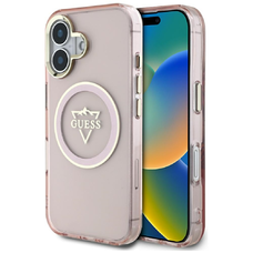 Guess Hardcase MagSafe IML Metal Mountain Logo tok iPhone 16 6,1