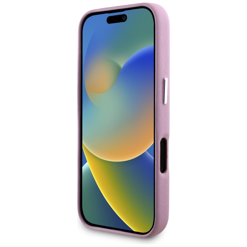  iPhone 16 6,1" Karl Lagerfeld Hardcase MagSafe FW Saffiano Metal Logo tok rózsaszín - 10