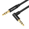 Kábel Audio AUX 3.5mm - 90° 3,5mm Vention BAKBF-T 1m Fekete - 1. kép