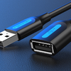 Hosszabbító kábel USB 2.0 A-dugó - A-aljzat Vention CBIBI 3m Fekete - 0. kép