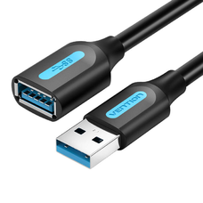 Hosszabbító kábel USB 3.0 apa-anya Vention CBHBF 1m fekete