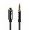 Audio kábel TRRS 3.5mm apa - 3.5mm anya Vention BHCBF 1m Fekete - 0. kép