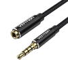 Audio kábel TRRS 3.5mm apa - 3.5mm anya Vention BHCBF 1m Fekete - 2. kép