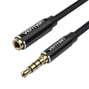 Vention BHCBI 3.5mm Jack Dugó apa - anya audio kábel 3m Fekete - 2. kép