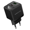 Borofone fali töltő BN19 Intenso GaN - USB + Type C - PD 20W QC 3.0 3A fekete - 3. kép