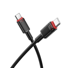 Borofone Kábel BX110 Beneficio - Type C to Type C - 60W 3A 1 méter fekete