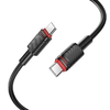 Borofone Kábel BX110 Beneficio - Type C to Type C - 60W 3A 1 méter fekete - 0. kép
