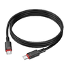 Borofone Kábel BX110 Beneficio - Type C to Type C - 60W 3A 1 méter fekete - 1. kép