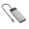 WiWU - HUB A921HV 9 az 1-ben USB3.0x2+USB2.0x1+SD/TF(3.0)+PD (100W)+USB-C(3.0)+HDMI(4K30HZ)+VGA 1080P) adapter - 2. kép