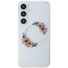 Guess IML Flowers Wreath MagSafe tok Samsung Galaxy S24+ - átlátszó - 1. kép