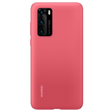 Eredeti Huawei P40 tok - Szilikon védőtok (51993727) PIROS