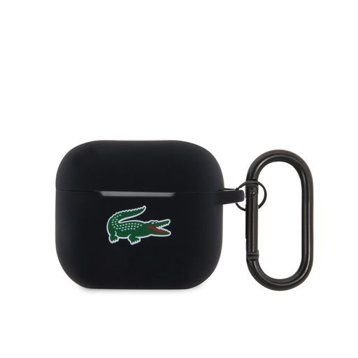 Lacoste Liquid Silicone Croc Logo Tok AirPods 3 Fekete