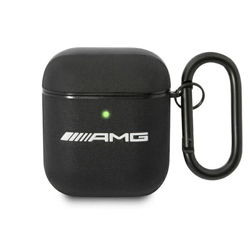 AMG AMA2SLWK AirPods tok fekete/fekete bőr AMG AMA2SLWK AirPods tok fekete/fekete bőr