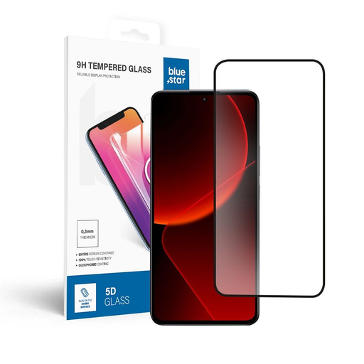 Edzett üveg Blue Star - Xiaomi 13T Pro - fekete üvegfólia Edzett üveg Blue Star - Xiaomi 13T Pro - fekete üvegfólia