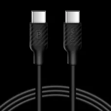 PITAKA USB Type-C / USB Type-C kábel 1m 3A fekete (CTC1001)