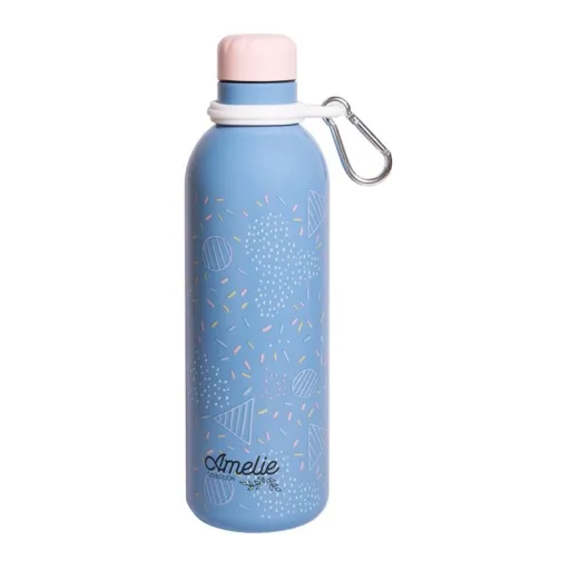 Amelie 500 ml fém kulacs, kék