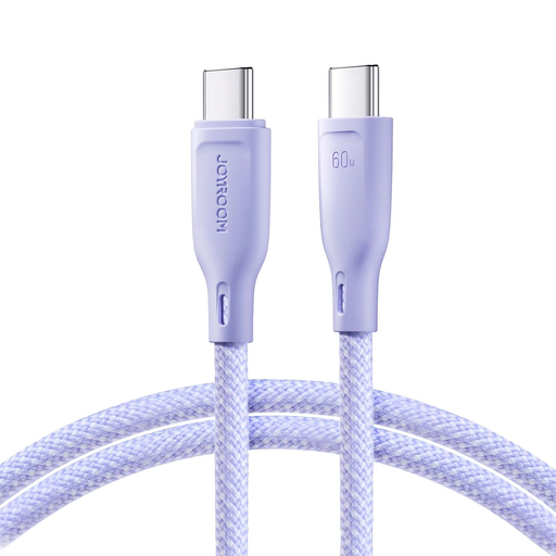  Joyroom SA34-CC3 USB-C - USB-C PD kábel 60W 480Mb/s 1m - lila