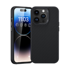 Benks Magnetic Armor Pro Kamera Vezérlés Kevlar Tok Fém Keret 600D (D065) iPhone 16 Pro fekete tok