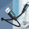 USB 3.0 A - USB-C kábel Vention COZBH 2m fekete PVC - 0. kép