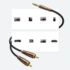 UGREEN AV170 kábel 2x RCA (Cinch) jack 3,5 mm, 2m (fekete) - 1. kép