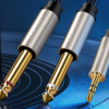 UGREEN AV126 TRS 3,5 mm - 2x TS 6,35 mm kábel, 5m (szürke) - 2. kép