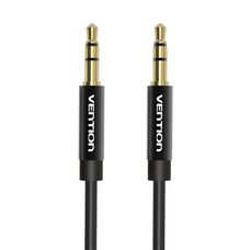 3.5 mm audio kábel Vention BAGBD 0.5 m fekete fém,