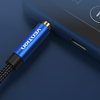 TRRS 3.5mm férfi - 3.5mm női audio kábel Vention BHCLJ 5m kék - 4. kép